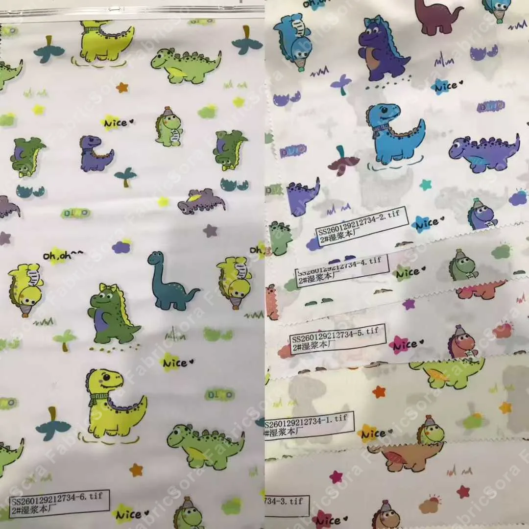 Children's Print Cotton close-up showing print clarity