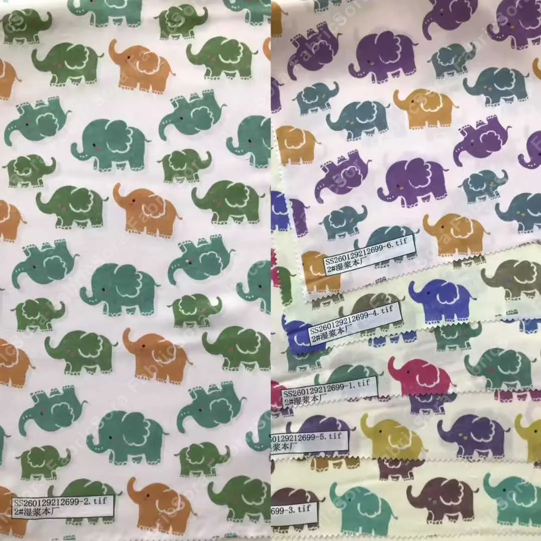 Children's Print Cotton wholesale fabric roll close-up