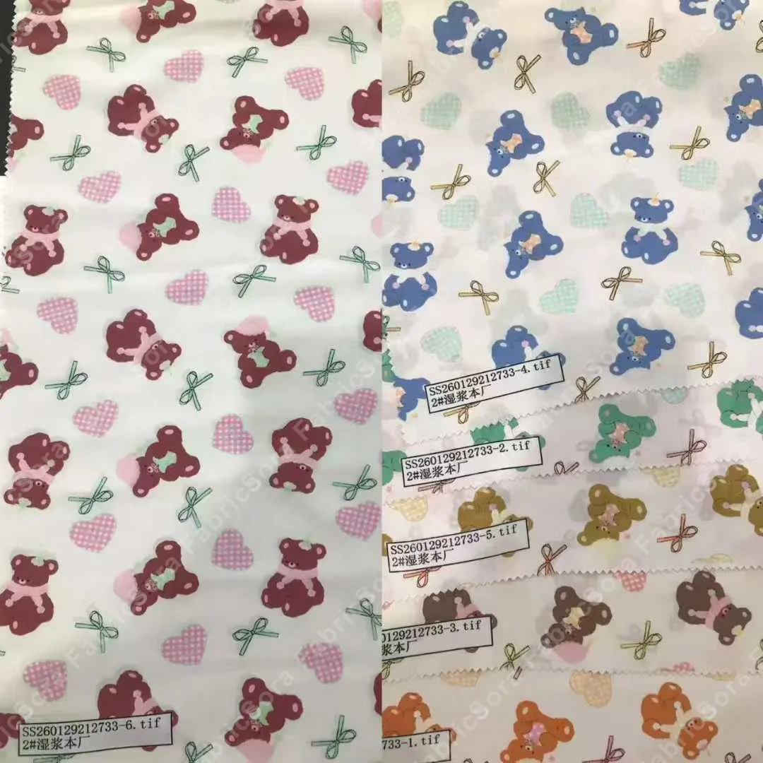 Children's Print Cotton close-up showing print clarity