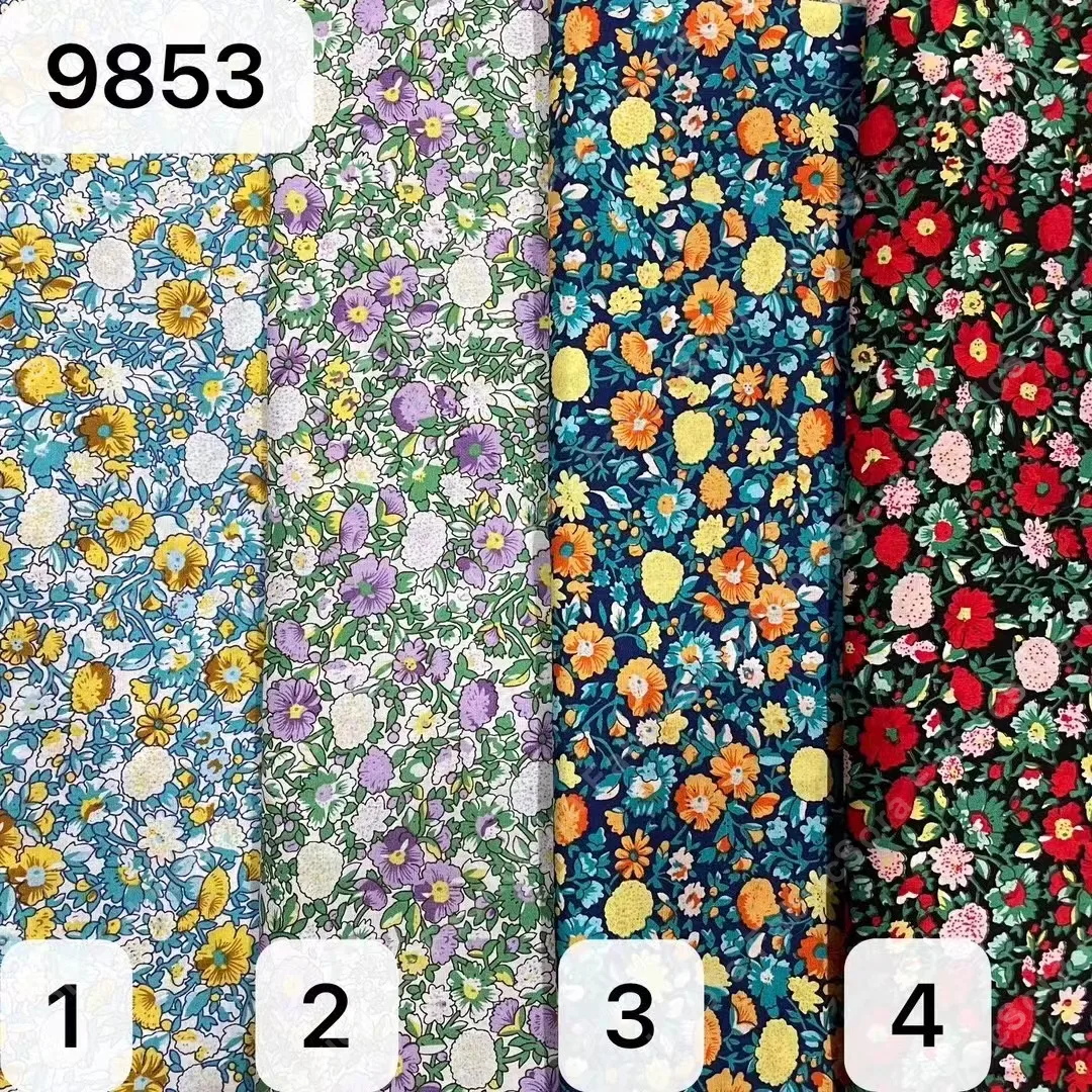 Liberty Ditsy Meadow Cotton Poplin close-up showing print clarity