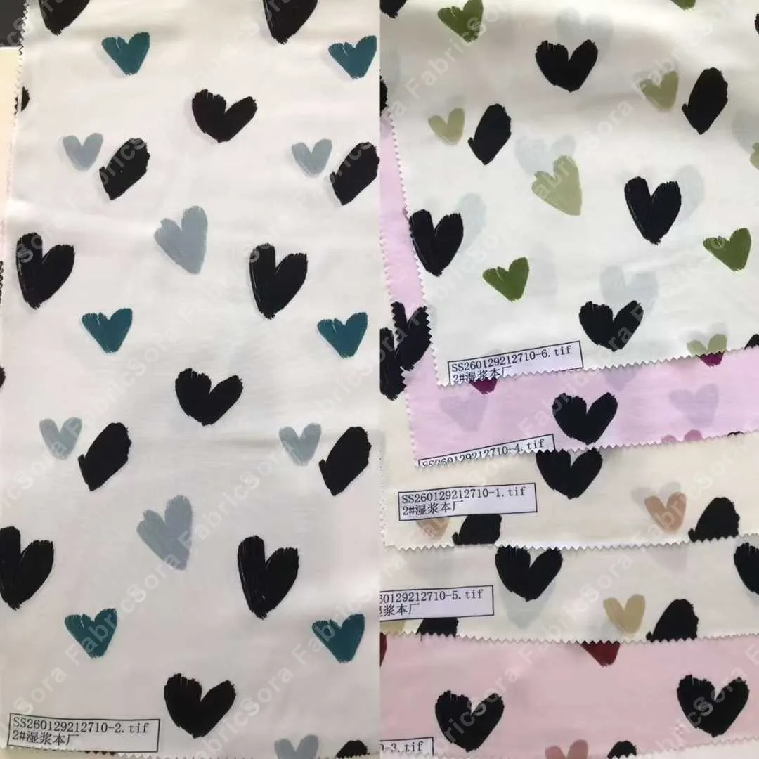 Kids print rayon fabric in bright cheerful colors