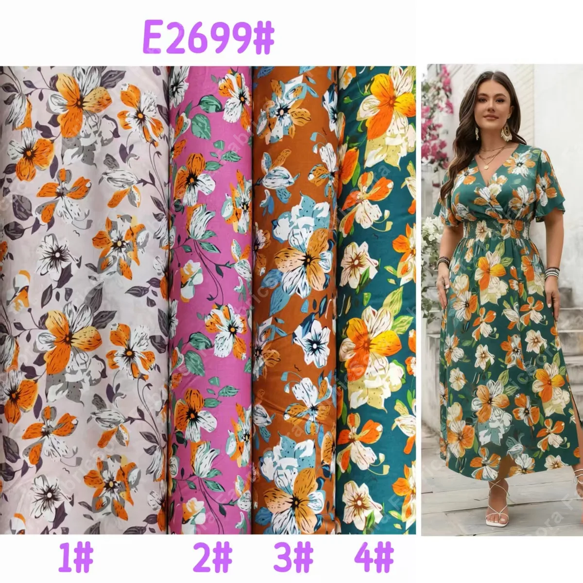 Rayon Printed Fabric fabric collection