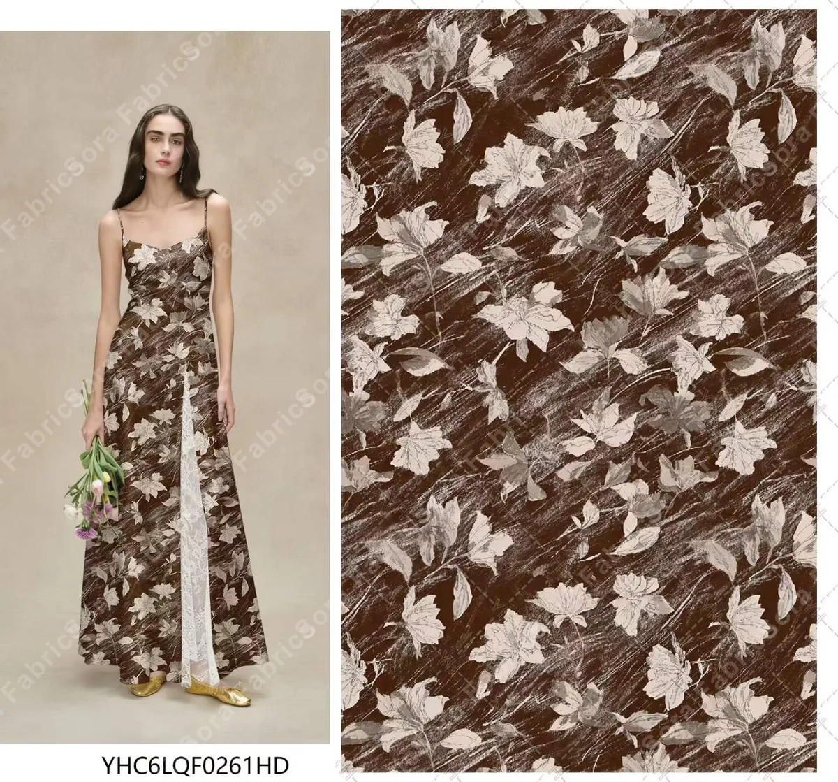 Primer plano de rayon floral café vintage