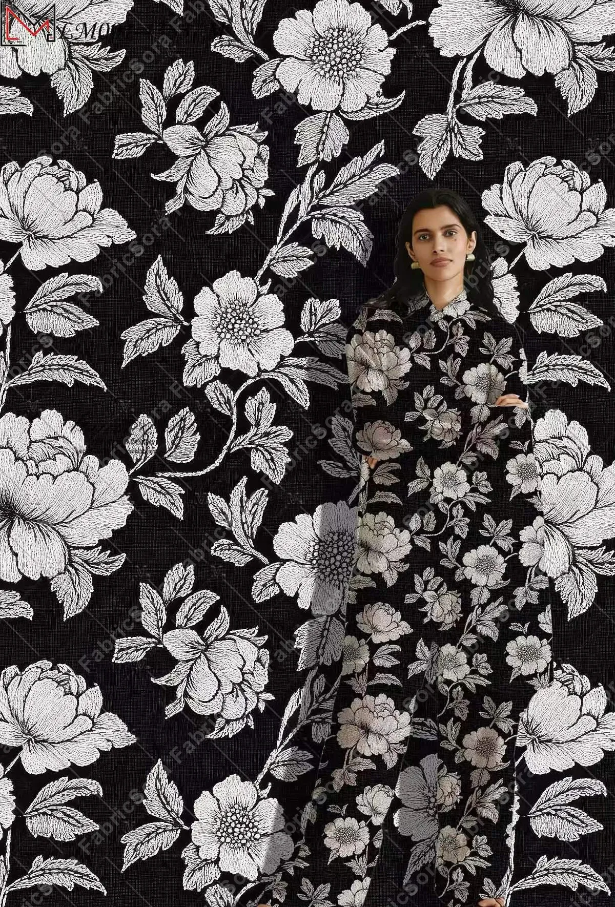 Primer plano de rayon buta paisley persa
