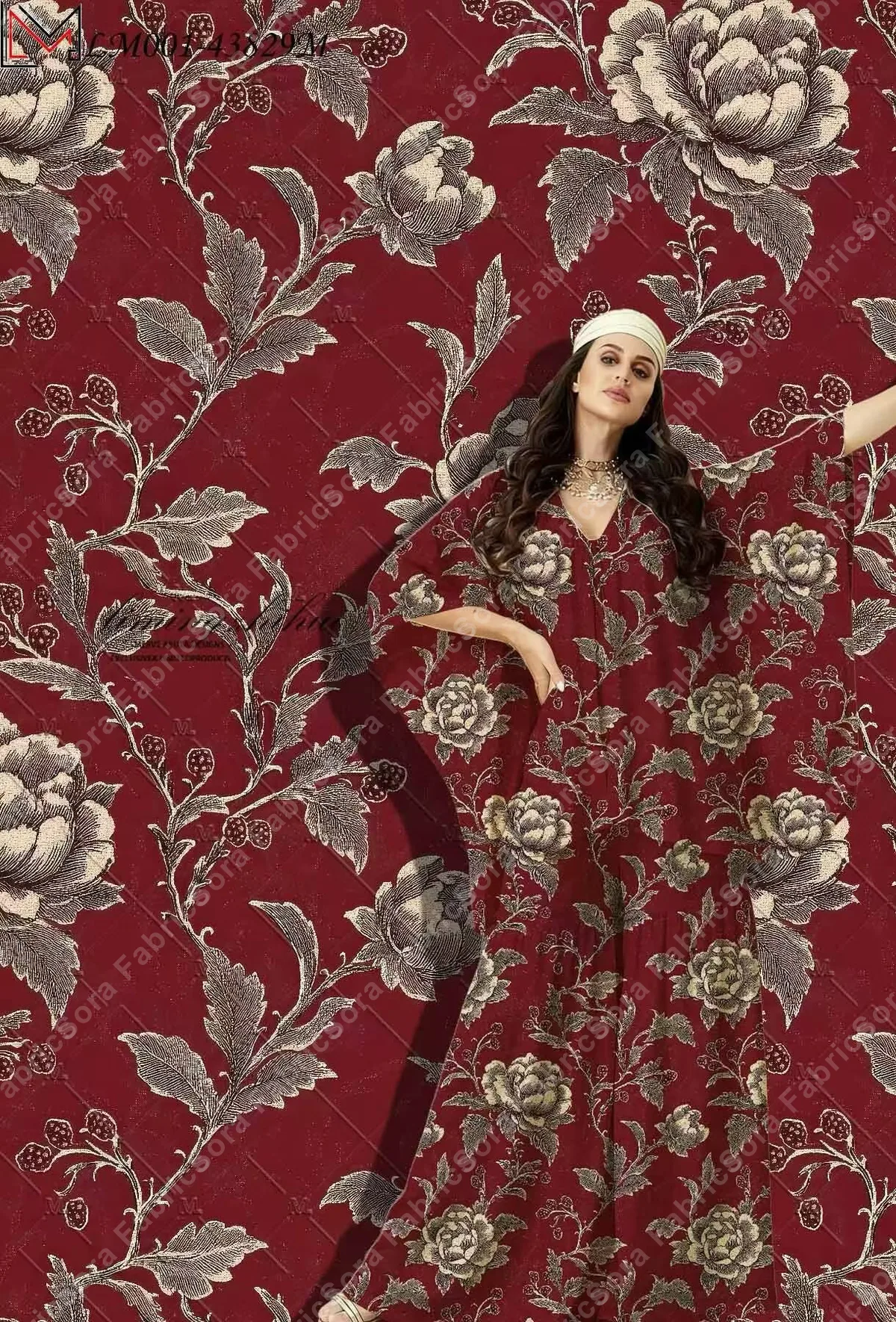 Rayon menta para abaya y túnica larga