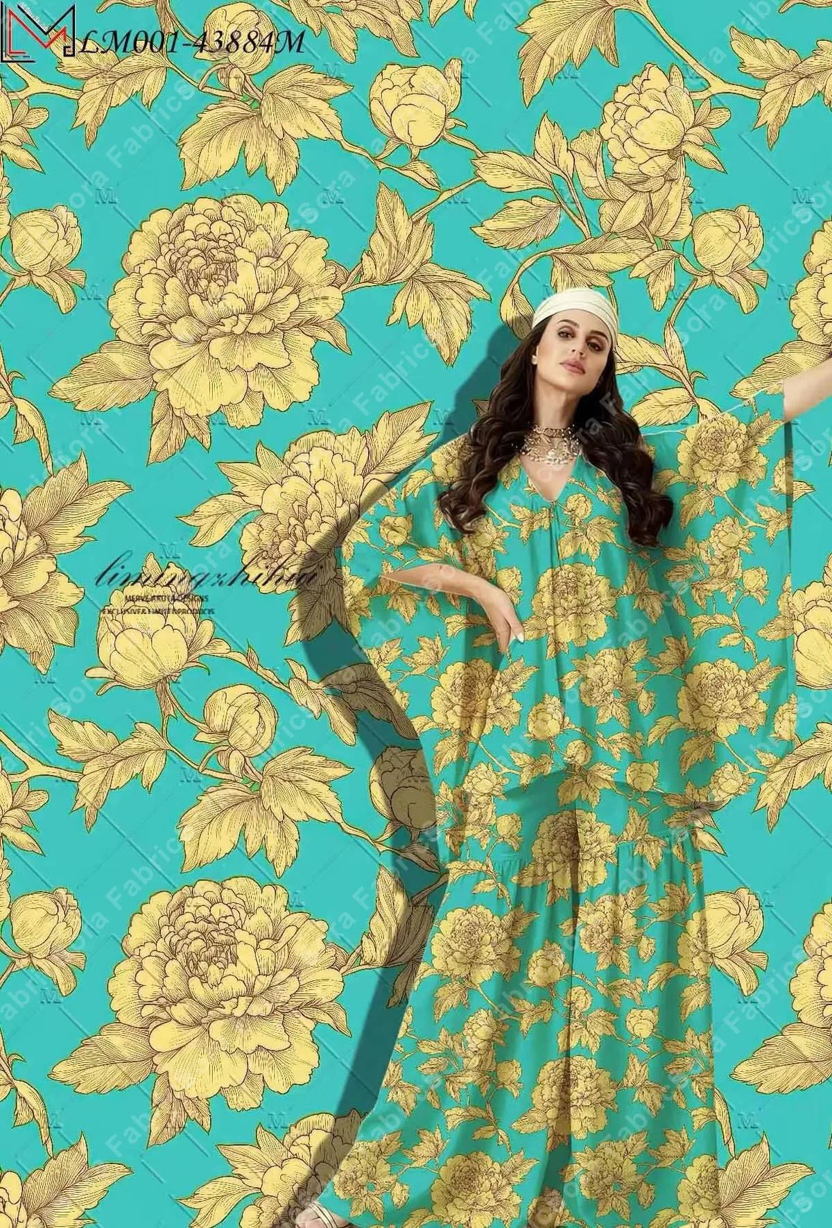 Uzun tunik için İran sarmaşık rayon