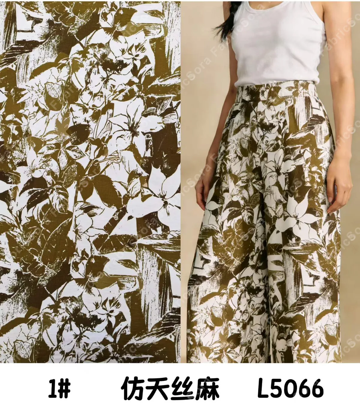 Muestra de tela tencel-linen directa de fábrica